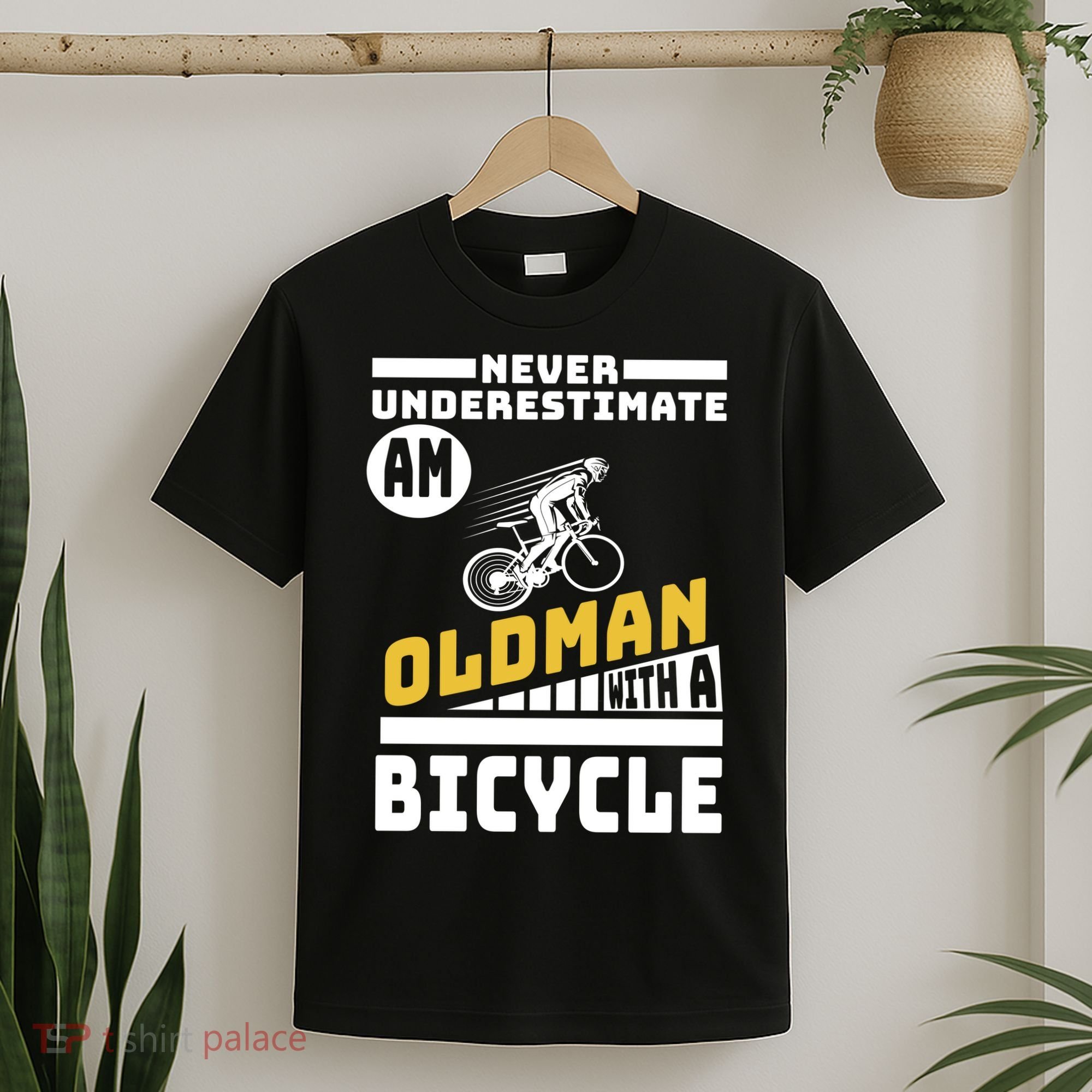 Never Underestimate An Oldman With A Bicycle T-Shirt