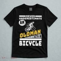 Never Underestimate An Oldman With A Bicycle T-Shirt thumb 5