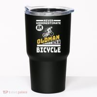 Never Underestimate An Oldman With A Bicycle Tumbler thumb 0