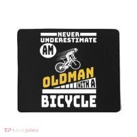 Never Underestimate An Oldman With A Bicycle Mousepad thumb 0