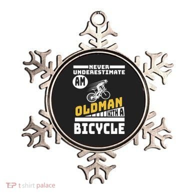 Never Underestimate An Oldman With A Bicycle Ornament