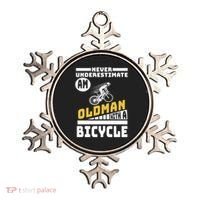 Never Underestimate An Oldman With A Bicycle Ornament thumb 0