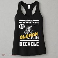 Never Underestimate An Oldman With A Bicycle Women's Tank Top thumb 3