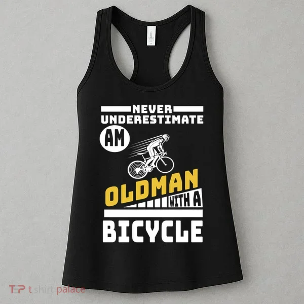 Never Underestimate An Oldman With A Bicycle Women's Tank Top