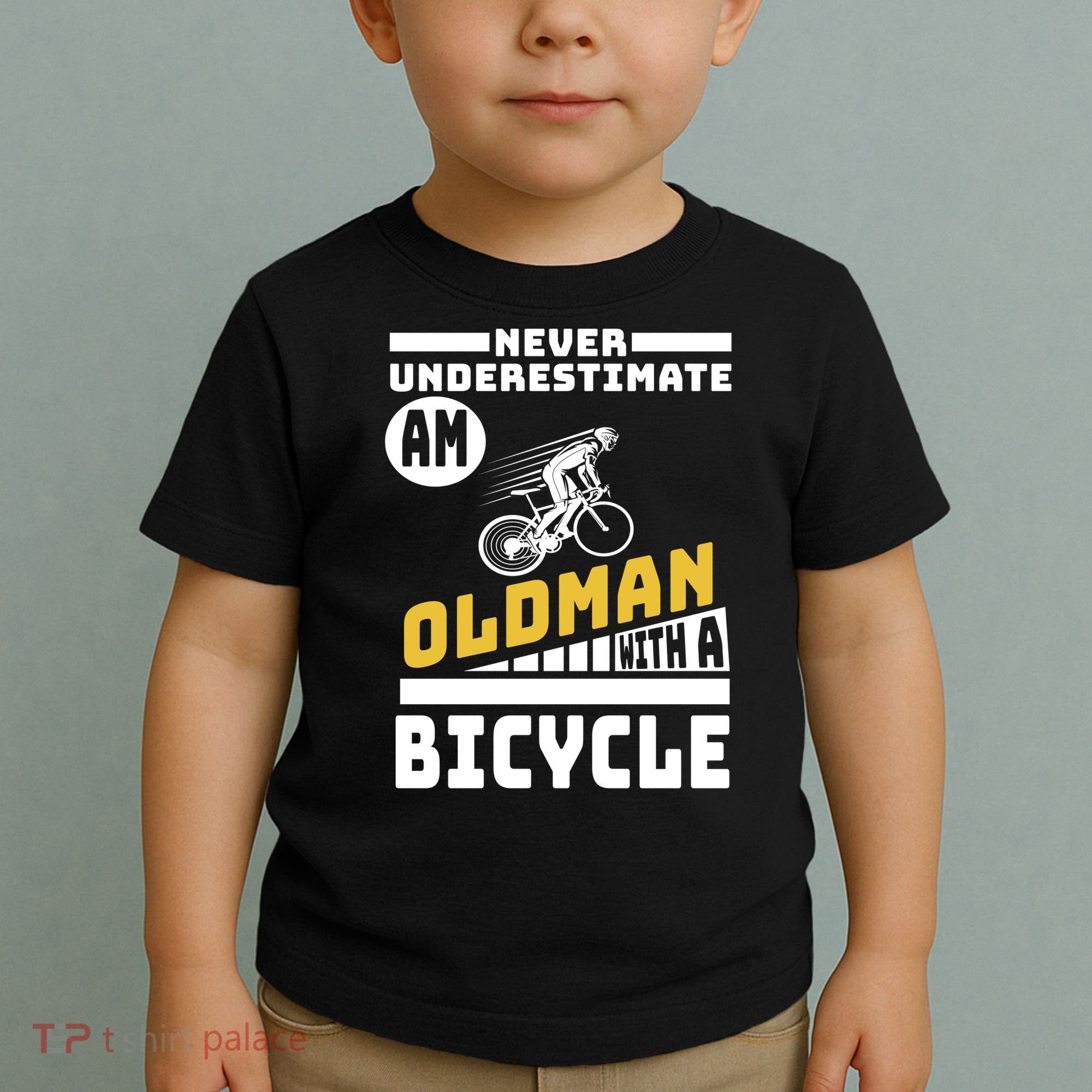 Never Underestimate An Oldman With A Bicycle Toddler T-Shirt