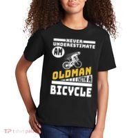 Never Underestimate An Oldman With A Bicycle Kids T-Shirt thumb 2