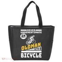 Never Underestimate An Oldman With A Bicycle Tote Bag thumb 0