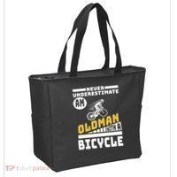 Never Underestimate An Oldman With A Bicycle Tote Bag thumb 2