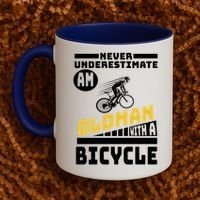 Never Underestimate An Oldman With A Bicycle Coffee Mug thumb 2