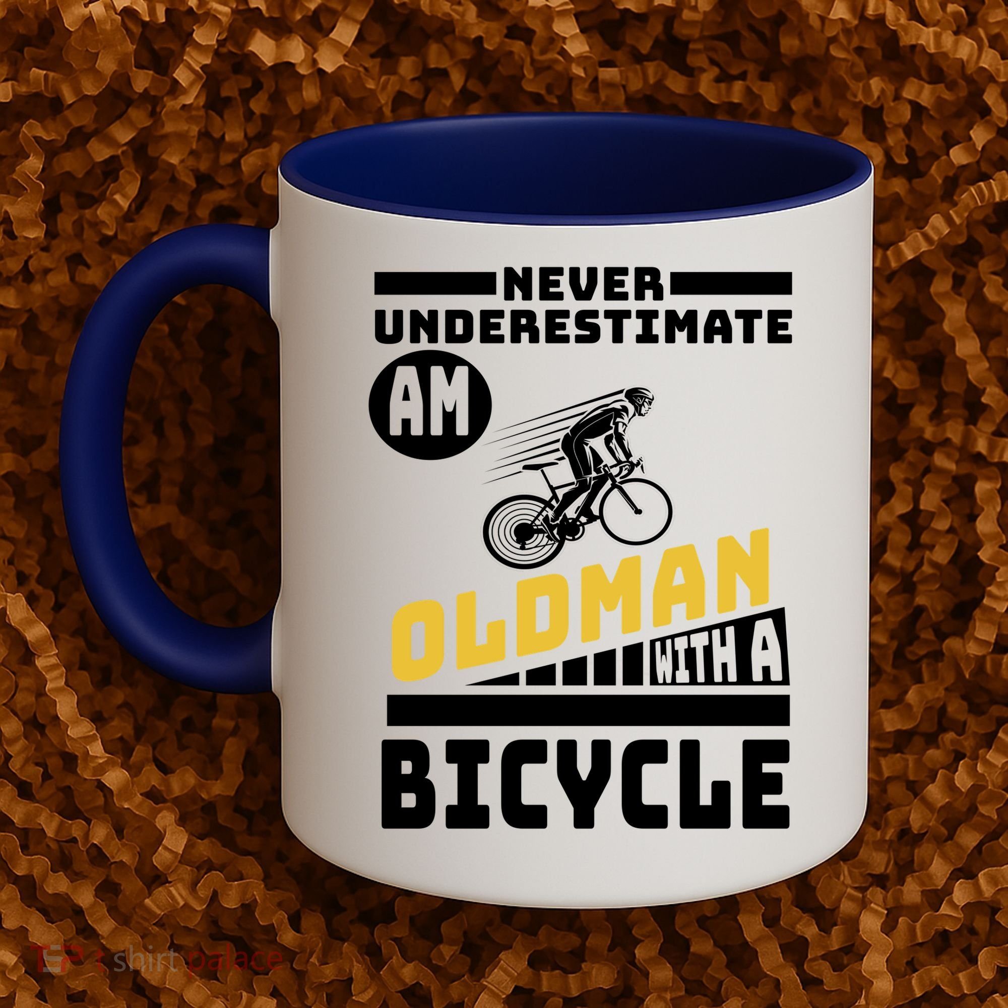 Never Underestimate An Oldman With A Bicycle Coffee Mug