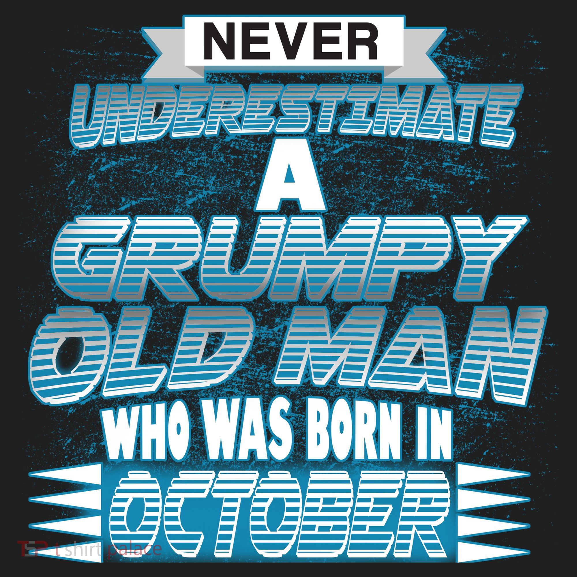 Never Underestimate Grumpy Old Man Born In October Beanie