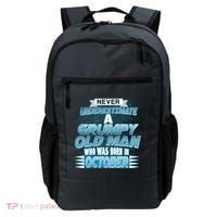 Never Underestimate Grumpy Old Man Born In October Backpack thumb 0