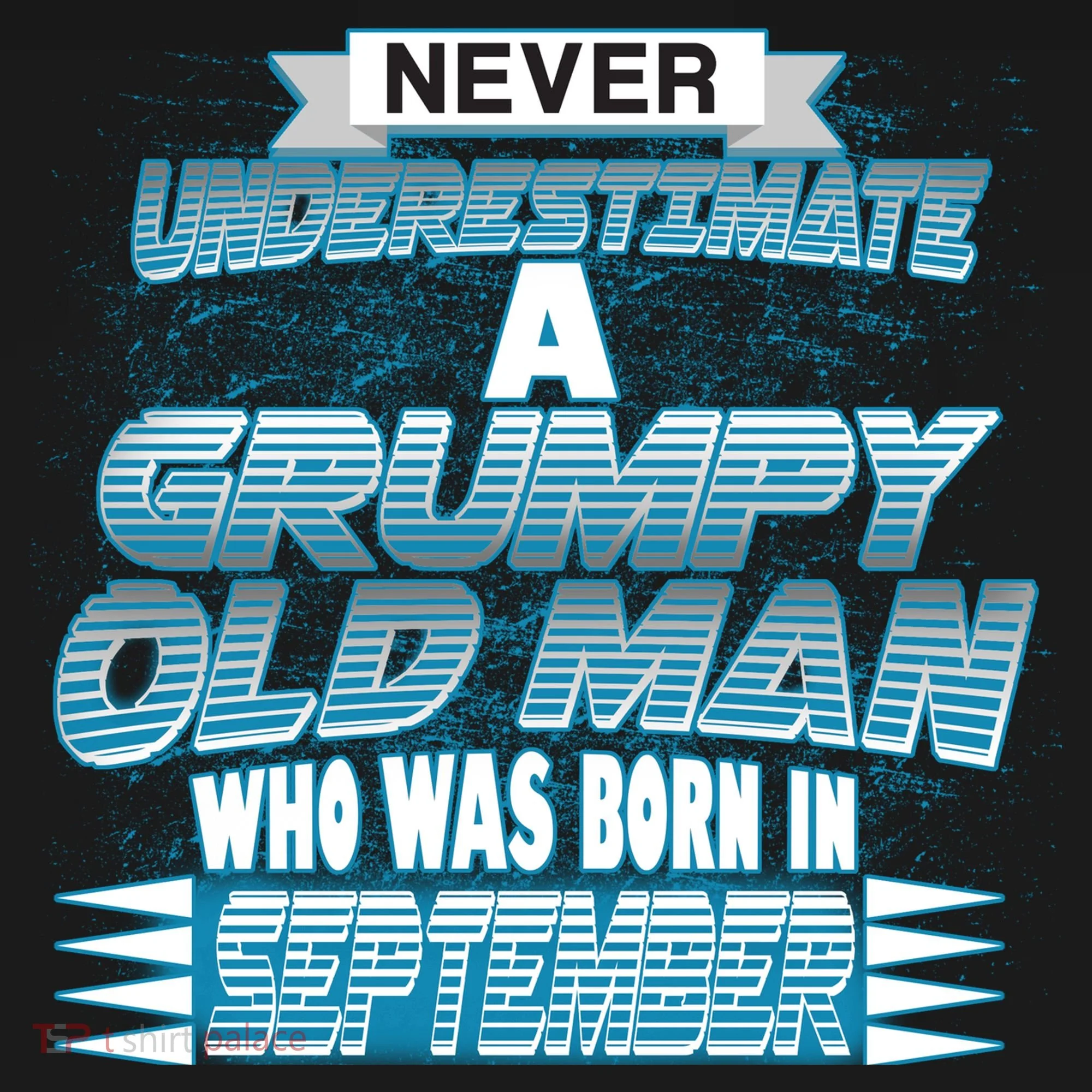 Never Underestimate Grumpy Old Man Born In September Doggie Tank
