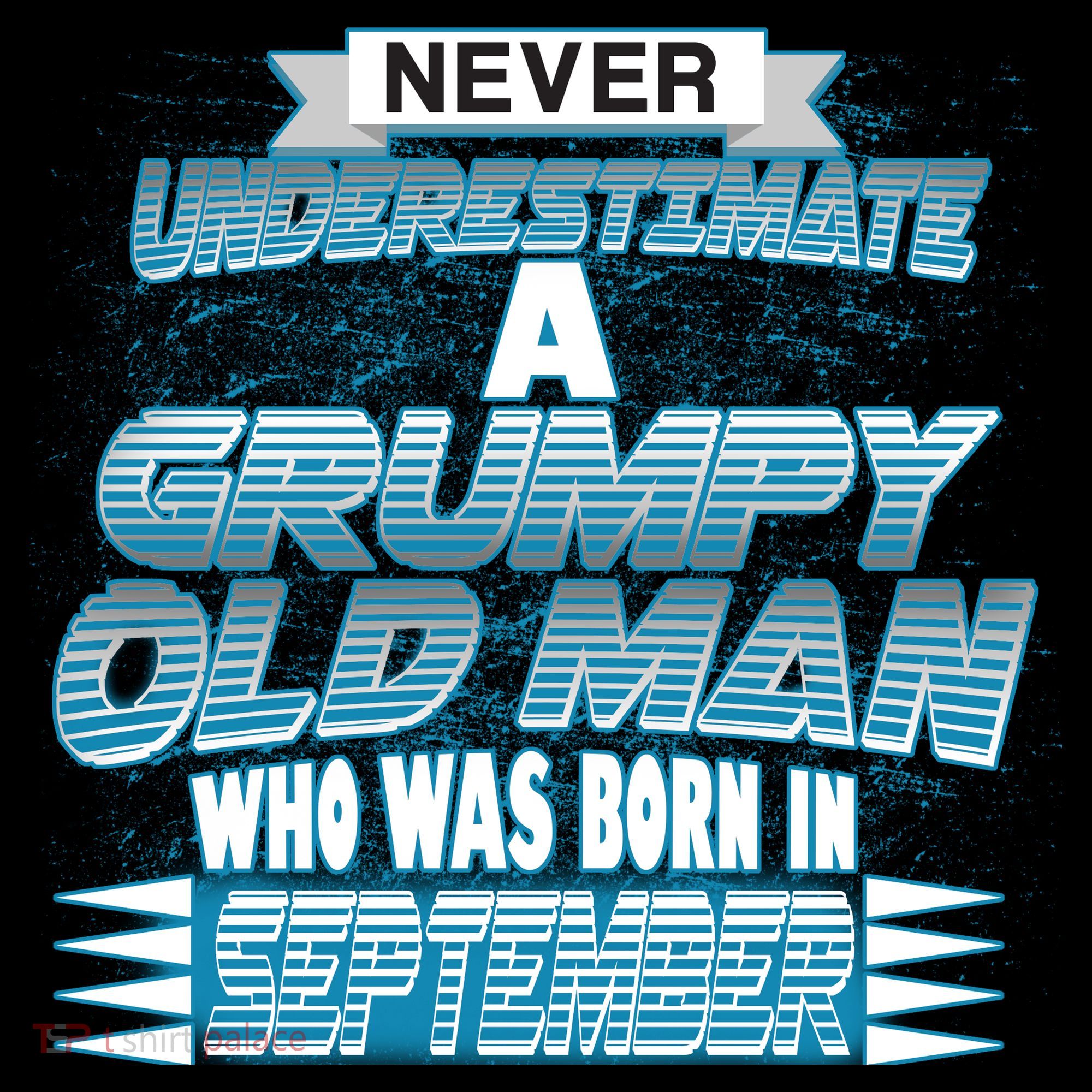 Never Underestimate Grumpy Old Man Born In September Apron