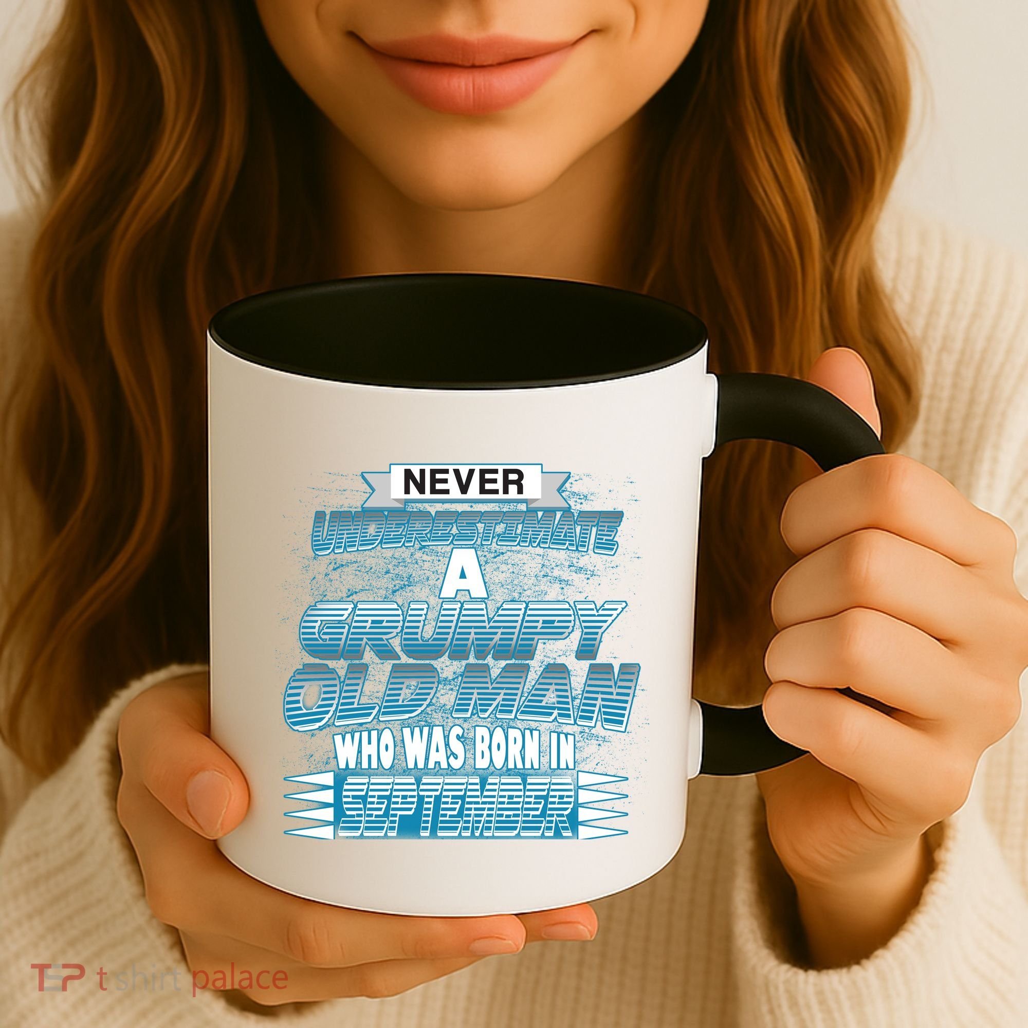 Never Underestimate Grumpy Old Man Born In September Coffee Mug