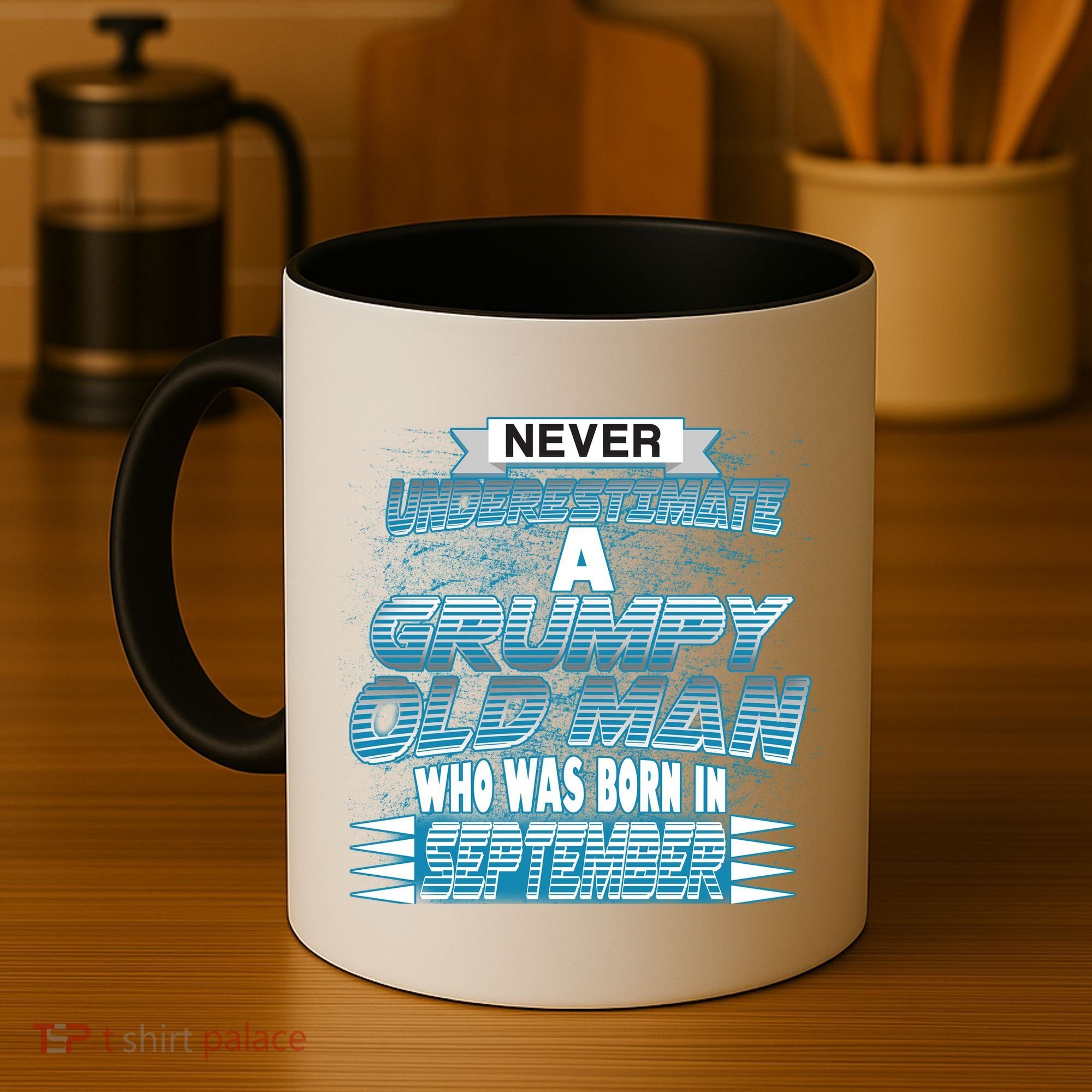 Never Underestimate Grumpy Old Man Born In September Coffee Mug