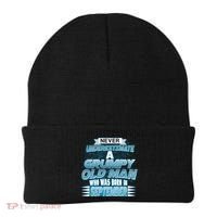 Never Underestimate Grumpy Old Man Born In September Beanie thumb 0