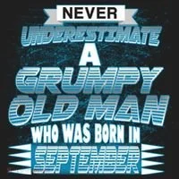 Never Underestimate Grumpy Old Man Born In September Tumbler thumb 3
