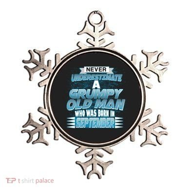 Never Underestimate Grumpy Old Man Born In September Ornament