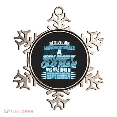 Never Underestimate Grumpy Old Man Born In September Ornament