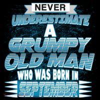 Never Underestimate Grumpy Old Man Born In September Ornament thumb 1