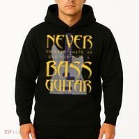 Never Underestimate Old Man With A Bass Guitar Hoodie thumb 2