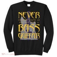 Never Underestimate Old Man With A Bass Guitar Sweatshirt thumb 0