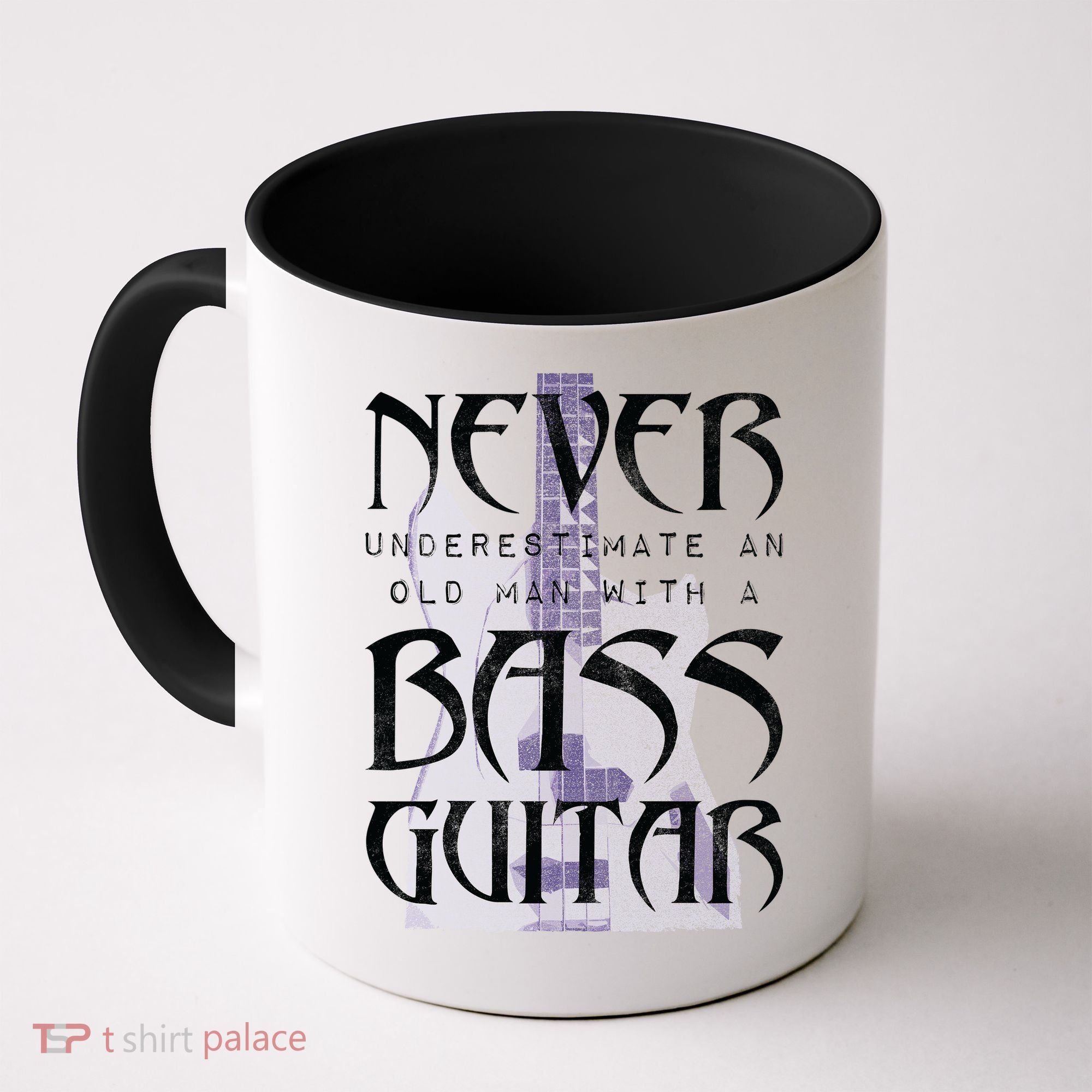 Never Underestimate Old Man With A Bass Guitar Coffee Mug