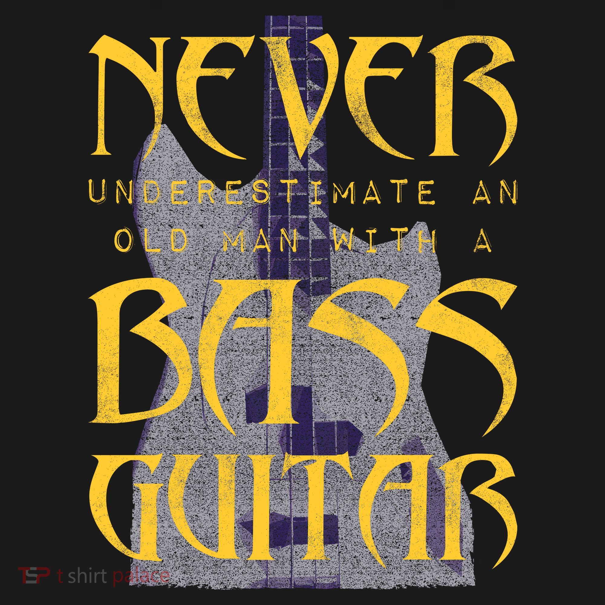 Never Underestimate Old Man With A Bass Guitar Pajama Set
