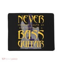 Never Underestimate Old Man With A Bass Guitar Mousepad thumb 0