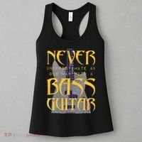 Never Underestimate Old Man With A Bass Guitar Women's Tank Top thumb 3