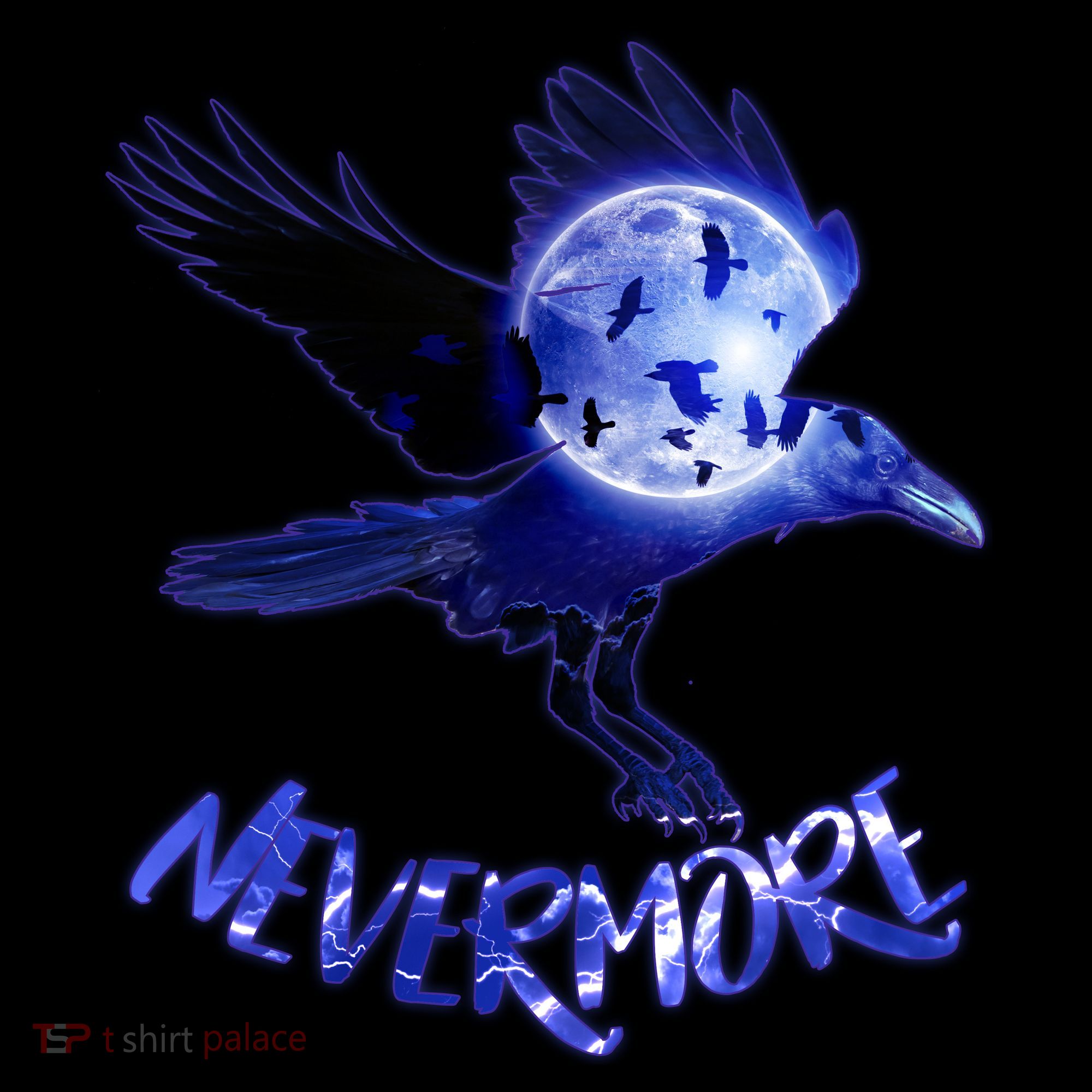 Nevermore Raven Halloween Long Sleeve Shirt