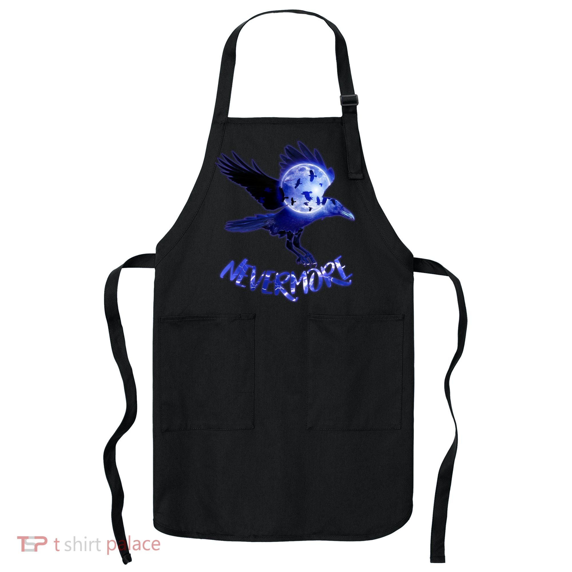 Nevermore Raven Halloween Apron