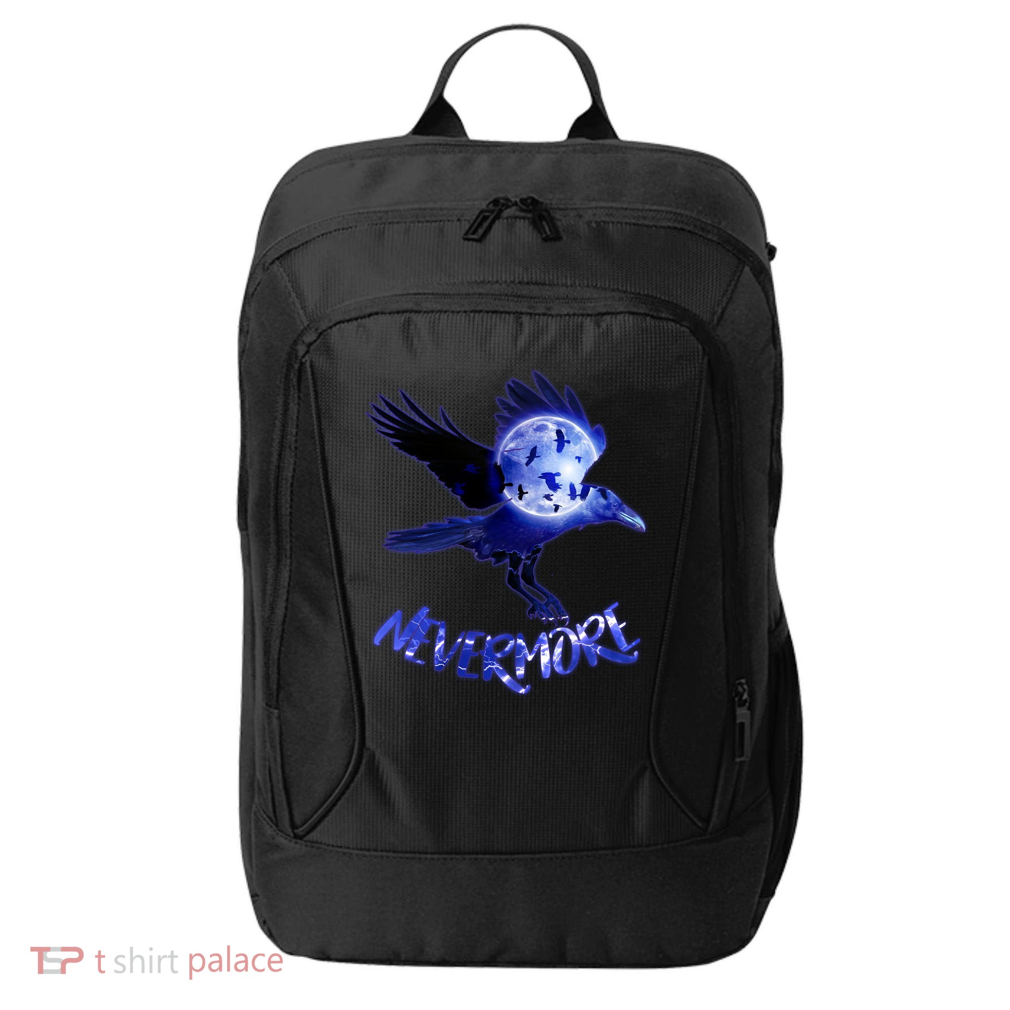 Nevermore Raven Halloween City Backpack