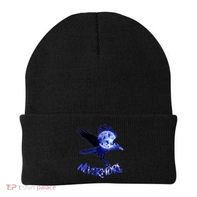 Nevermore Raven Halloween Beanie