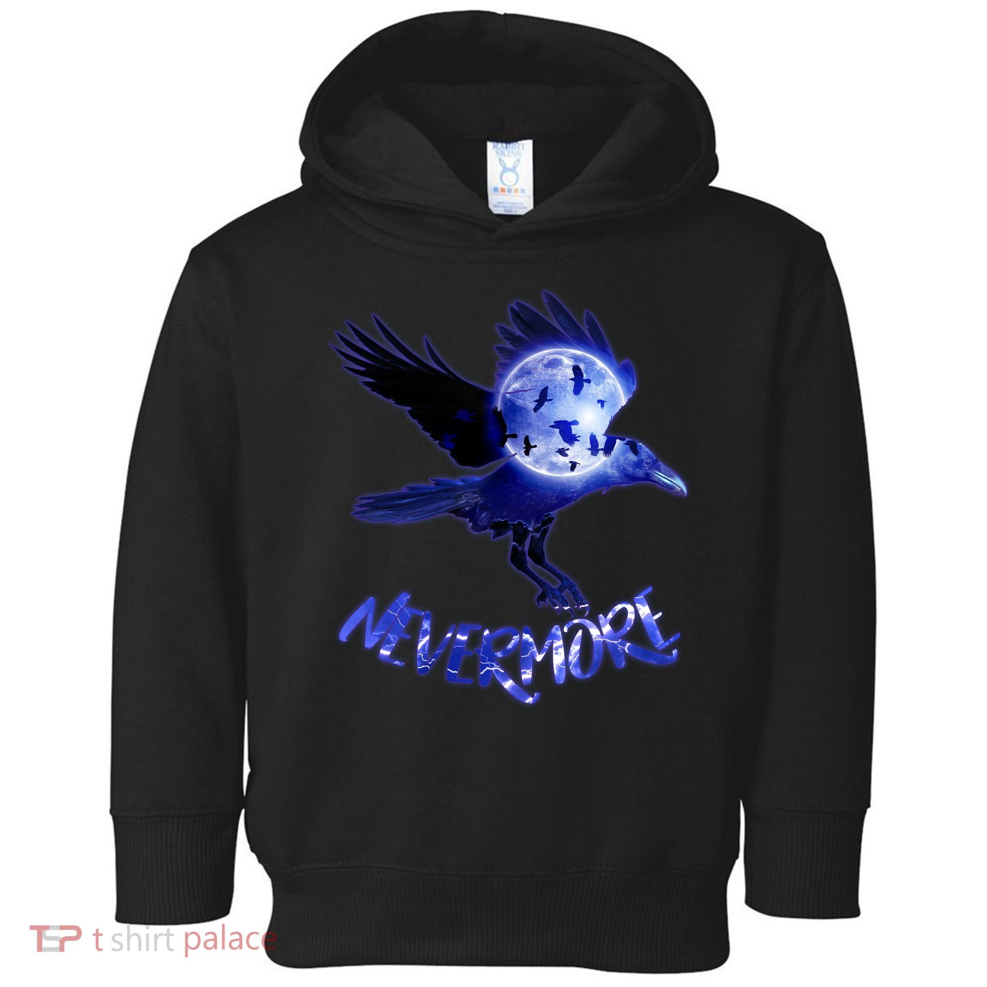 Nevermore Raven Halloween Toddler Hoodie