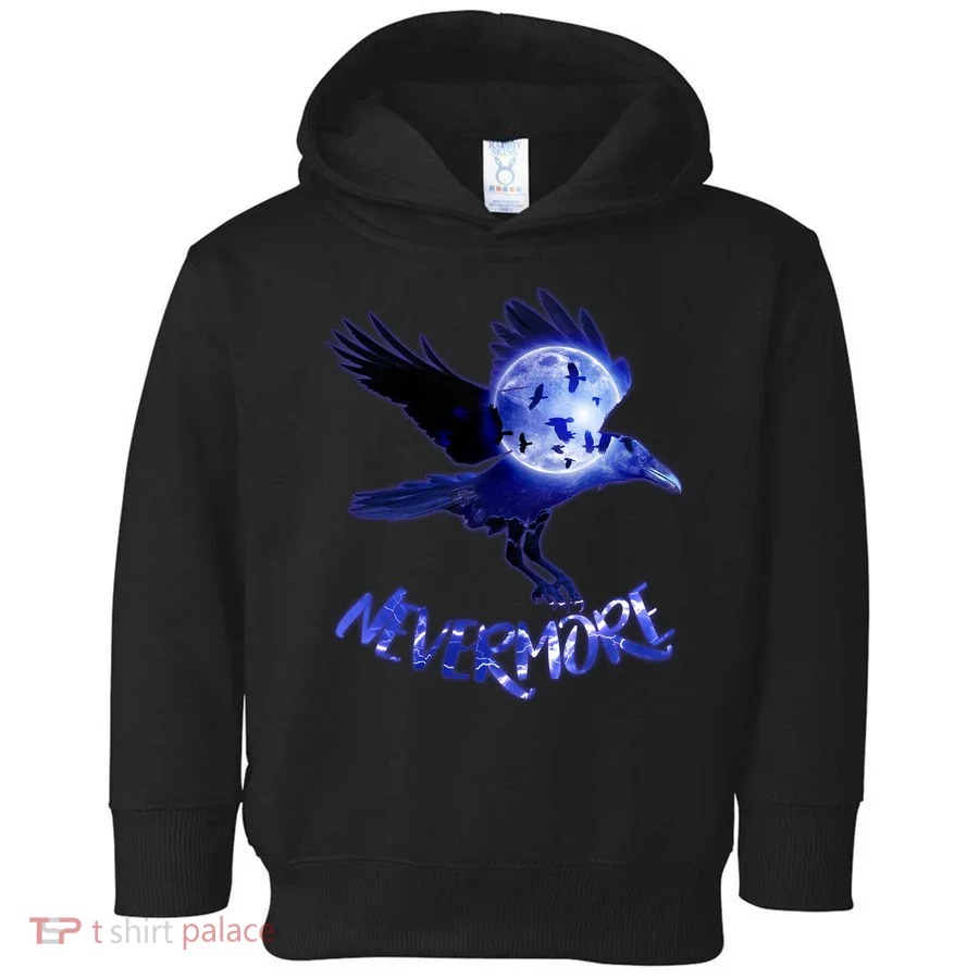 Nevermore Raven Halloween Toddler Hoodie
