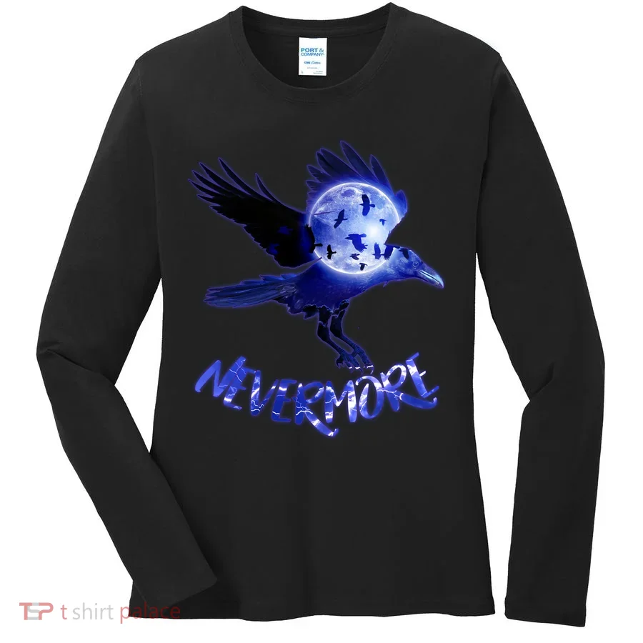Nevermore Raven Halloween Women's Long Sleeve Shirt