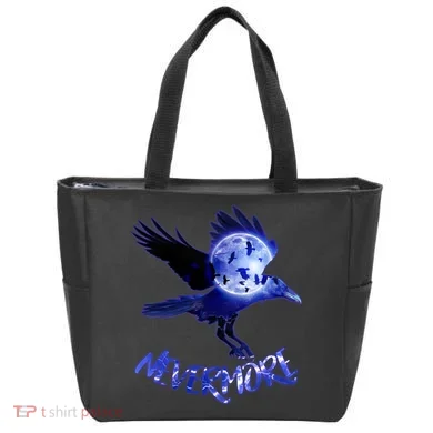 Nevermore Raven Halloween Tote Bag