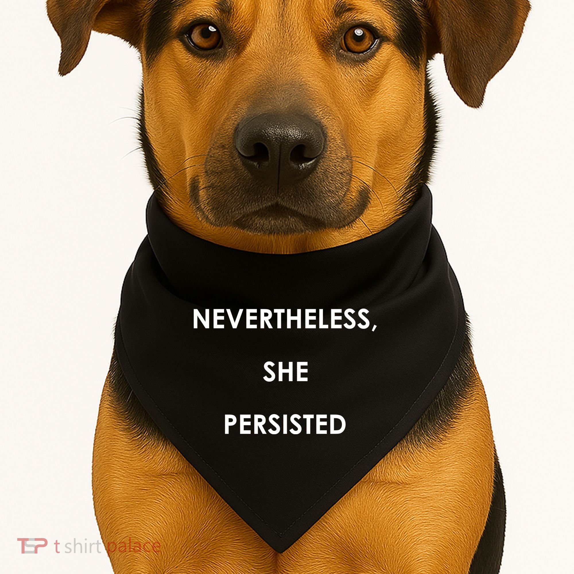 Nevertheless, She Persisted USA-Made Doggie Bandana