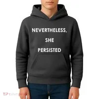 Nevertheless, She Persisted. Kids Hoodie thumb 4