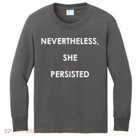 Nevertheless, She Persisted. Kids Long Sleeve Shirt thumb 0