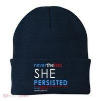 Nevertheless, She Persisted. Never Give Up. Never Give In. Feminist Beanie thumb 0