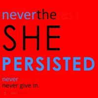 Nevertheless, She Persisted. Never Give Up. Never Give In. Feminist Santa Hat thumb 1