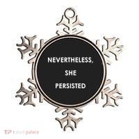 Nevertheless, She Persisted. #Resist Resistance Ornament thumb 0