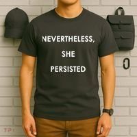 Nevertheless, She Persisted. #Resist Resistance T-Shirt thumb 6