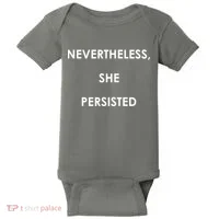 Nevertheless, She Persisted. #Resist Resistance Baby Bodysuit thumb 0