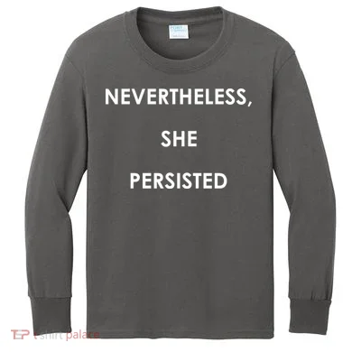 Nevertheless, She Persisted. #Resist Resistance Kids Long Sleeve Shirt