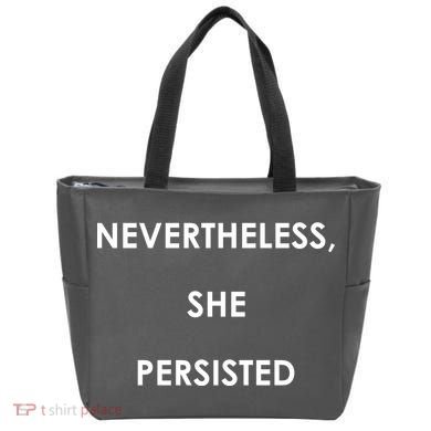 Nevertheless, She Persisted. #Resist Resistance Tote Bag