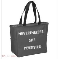Nevertheless, She Persisted. #Resist Resistance Tote Bag thumb 2